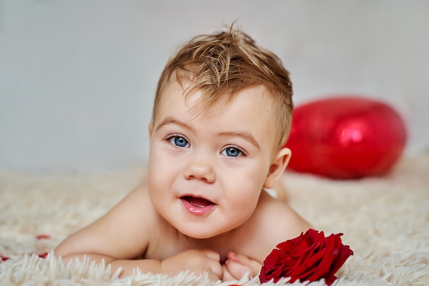 Gefeliciteerd van de baby op Valentijnsdag.