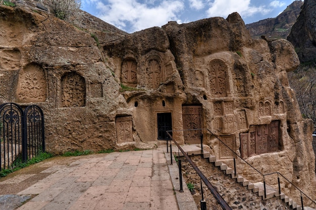 Geghard is an Orthodox Christian monastery located in the Kotayk region of Armenia