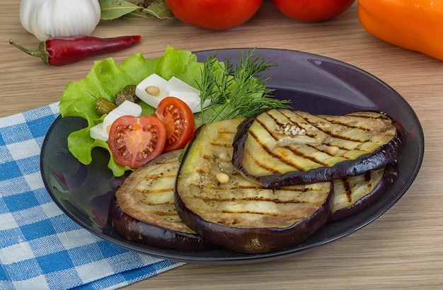 Gegrilde aubergine