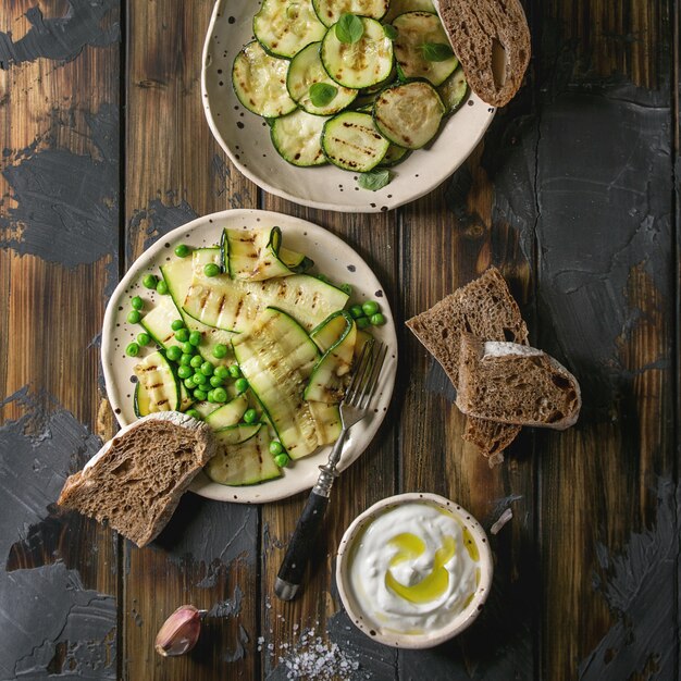 Gegrilde Courgettesalade