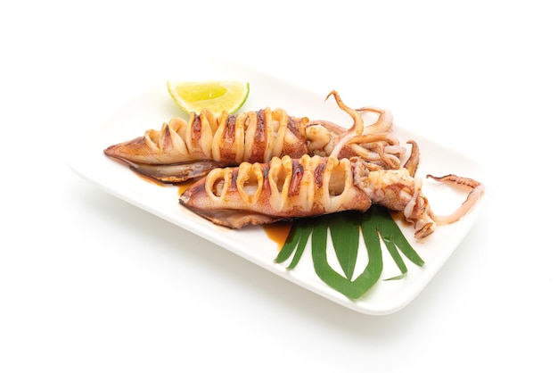 gegrilde inktvis met teriyaki saus