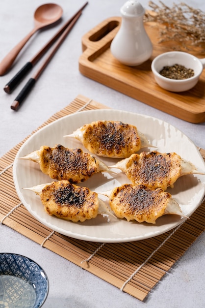 Gegrilde Krab met Mentaiyakisaus Mentaiyaki is een typisch Japanse saus