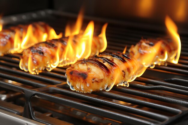 Gegrilde kreeften zijn een heerlijke verrassing met een prachtige plaatsing en een boeiende sfeer.