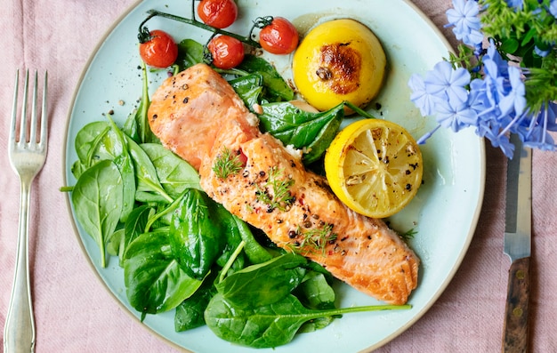 Gegrilde zalm fotografie recept idee