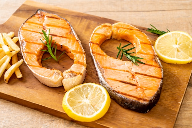 gegrilde zalm steak filet