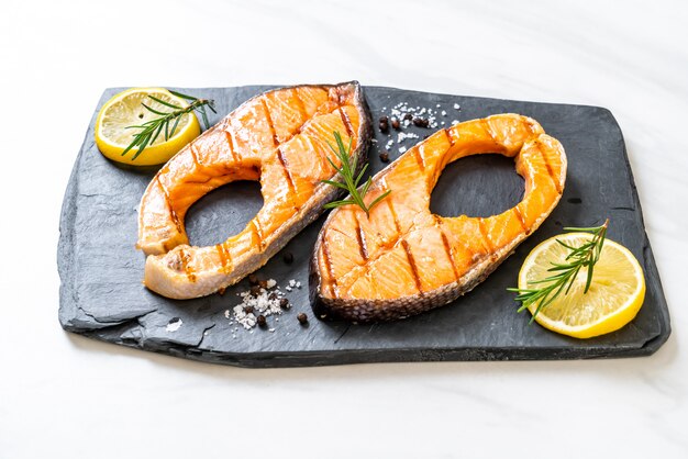 gegrilde zalm steakfilet