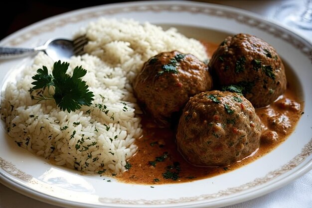 Gehaktballetjes gemaakt in de stijl van Turkije Turkse Kadin Budu Kofte