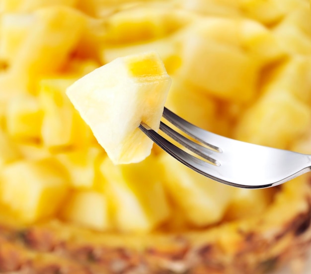 Gehakte ananas