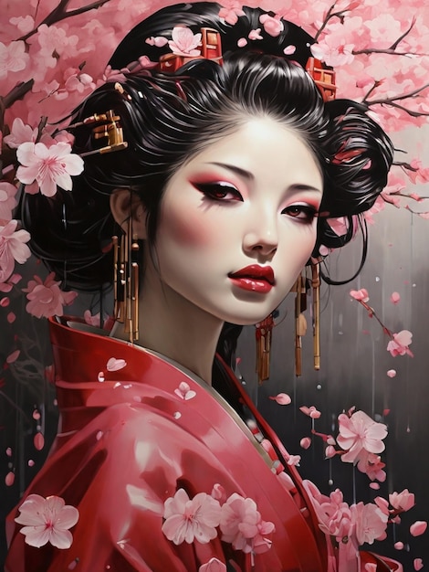 Foto arte delle geisha