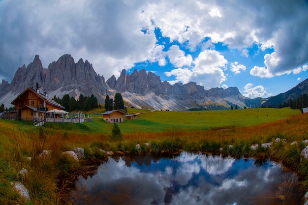 Geisleralm Rifugio Odle Доломиты Италия