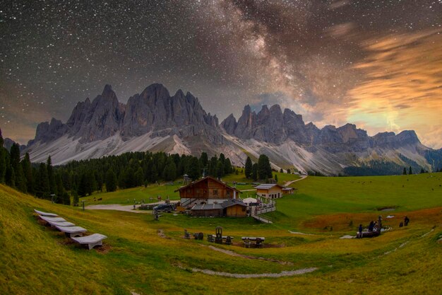 Geisleralm Rifugio Odle Dolomites Italy