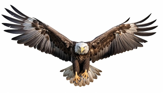Geïsoleerd Eagle-vooraanzicht