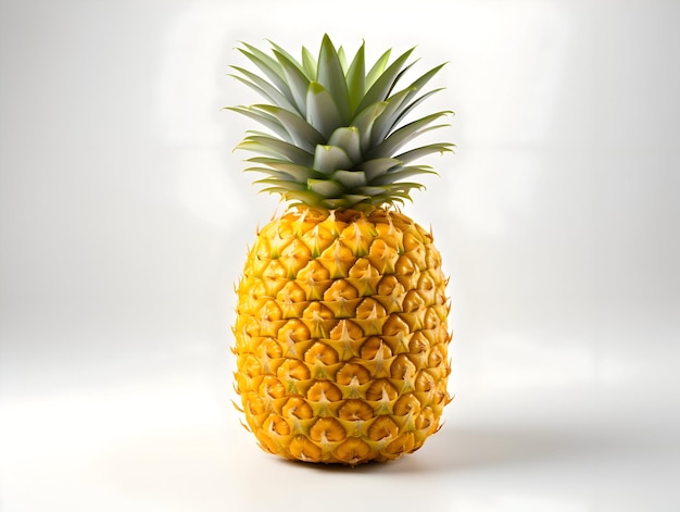 Geïsoleerde ananas op een witte achtergrond Hoge resolutie