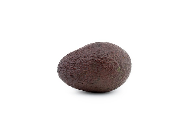 Geïsoleerde avocado of alligatorpeer