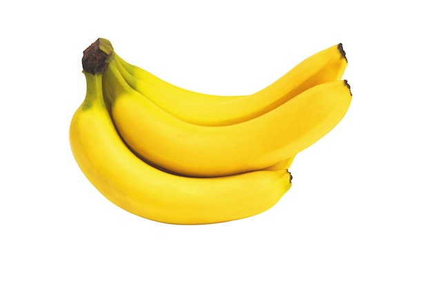 Geïsoleerde banaan met uitknippad