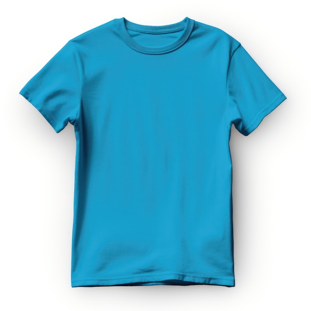 Geïsoleerde blauwe t-shirt Illustratie AI GenerativexD