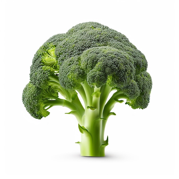 Geïsoleerde Broccoli Vooraanzicht