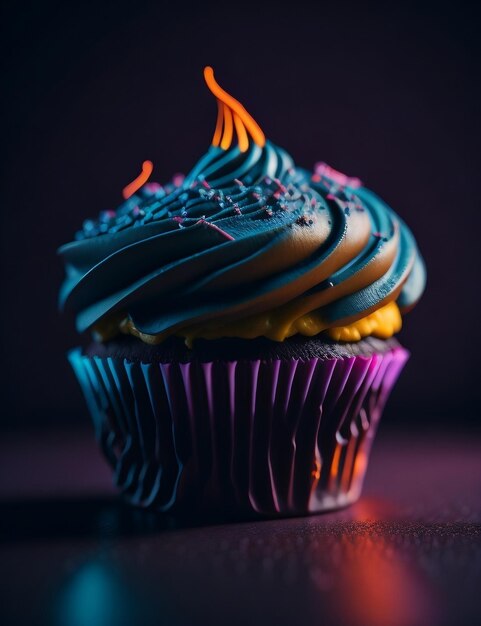 geïsoleerde cupcake