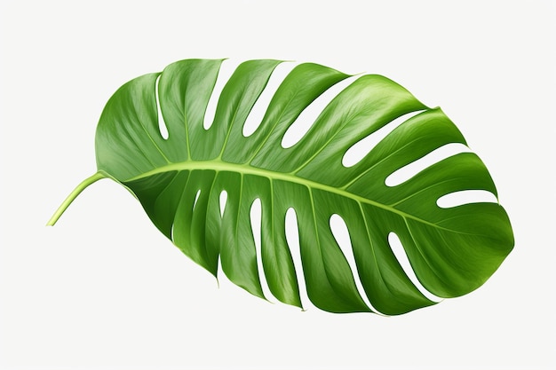 geïsoleerde illustratie van tropisch monstera blad png witte achtergrond