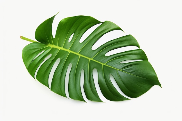 geïsoleerde illustratie van tropisch monstera blad png witte achtergrond