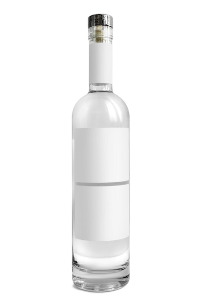 Geïsoleerde vodkabottel