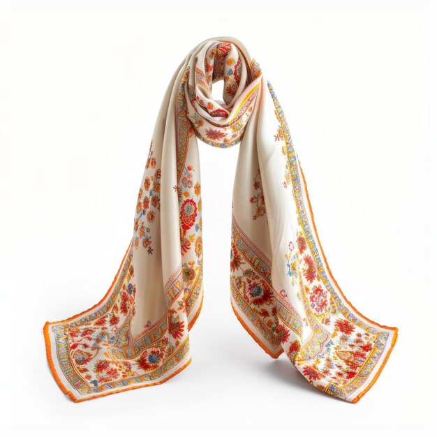 Geïsoleerde vrouwelijke sjaals met patroon