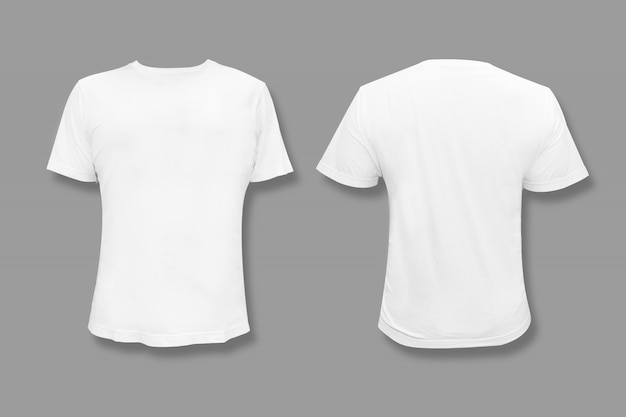 Geïsoleerde witte t-shirt met lege kopie ruimte voor grafisch ontwerp