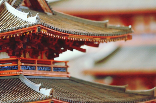 Foto gekapte afbeelding van de todaiji-tempel