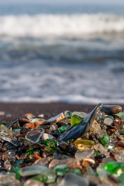 Gekleurde bril in de zee Exotisch