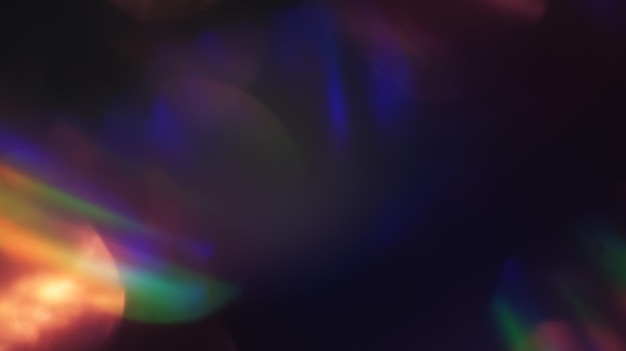 Gekleurde holografische regenboogvlammen hypnotiserende foto-overlay voor levendige ontwerpen