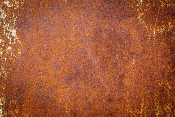 Gekleurde roestig gekleurd metalen muur textuur achtergrond