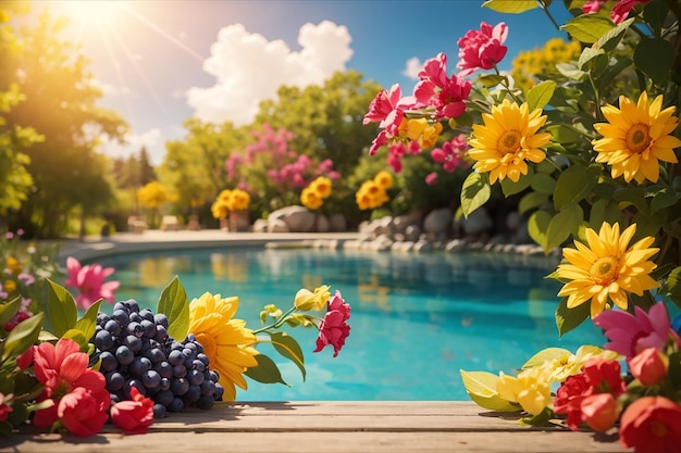 Gekleurde zomer achtergrond