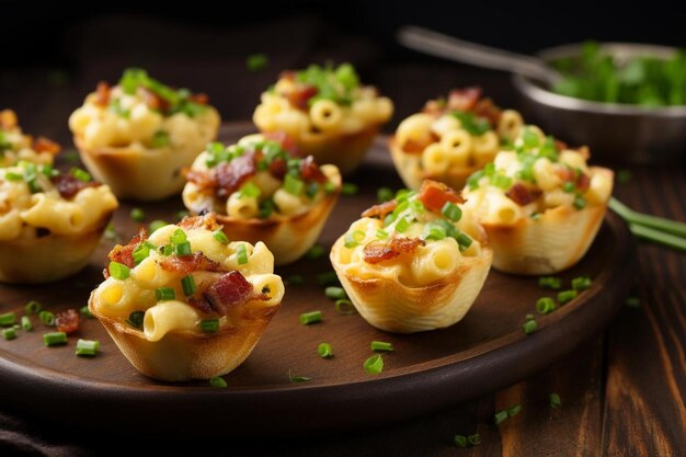 Geladen Bacon Mac en Cheese Bites Platter