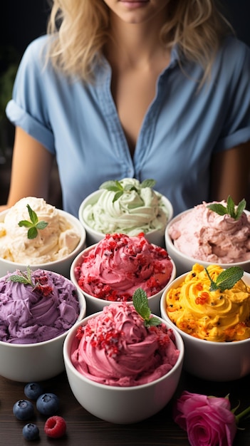 Gelato сладкое мороженое приготовление на сделать холодный десерт