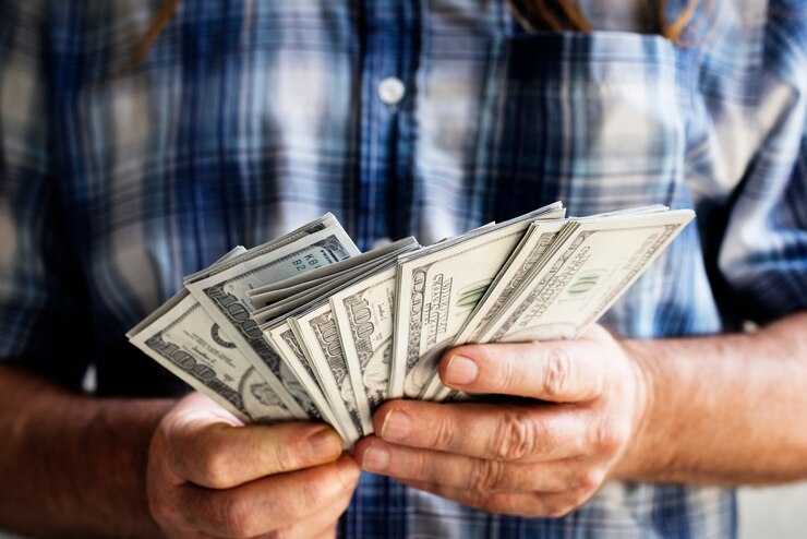 Foto geld tellen