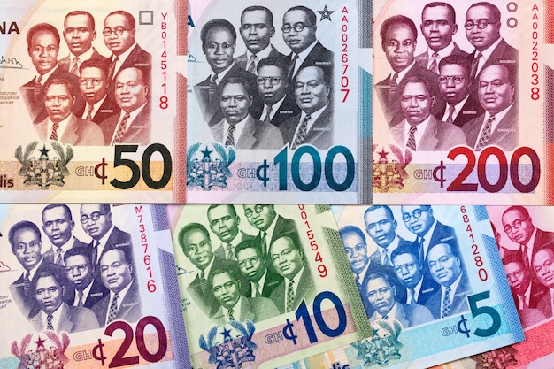 Foto geld uit ghana een bedrijf