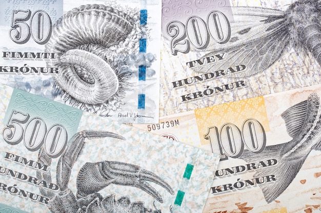 Geld van de Faeröer een zakelijke achtergrond