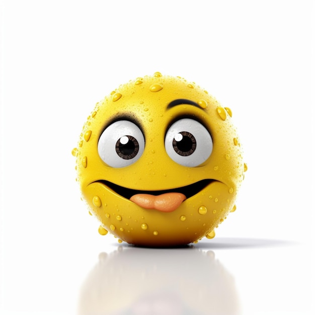 gele emoji met blij en lachend gezicht