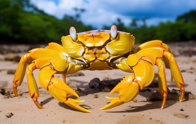 Foto gele landkrab