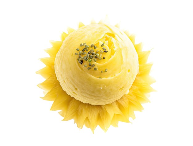 Gele Meloen Cupcake Kleur Cup Cake Heerlijk Fruit Cupcakes Abstracte Generatieve AI Illustratie