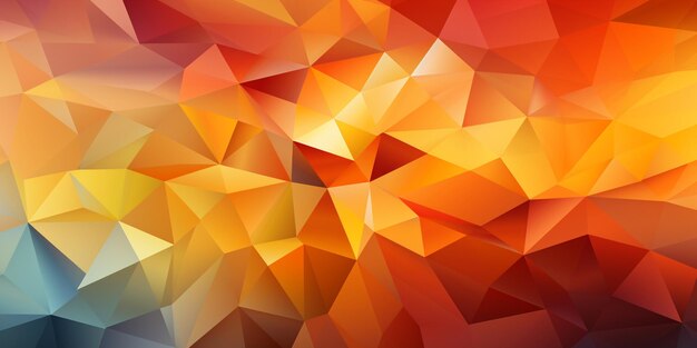 Gele oranje rode driehoeken abstracte achtergrond