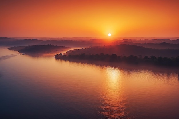 Gele oranje zonsondergang zonsopgang vervaagde monofonische achtergrond textuur patroon behang