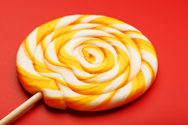 Gele ronde lolly