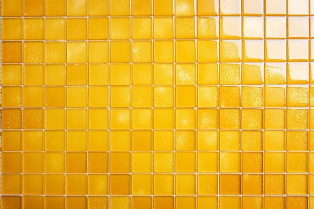 Gele vierkante mozaïektegels voor keramiek