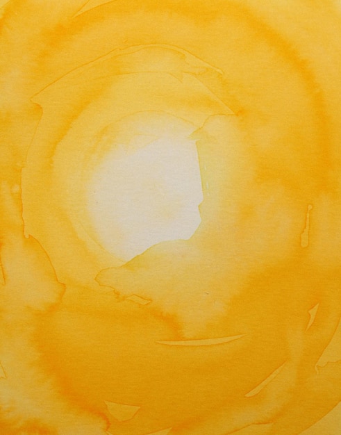 Gele zon abstracte aquarel achtergrond