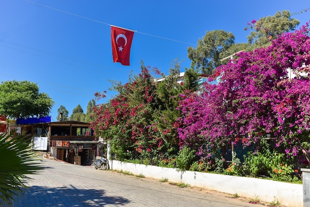 Gelemish Mugla Turkije Dorpslandschap in het zuiden van Turkije