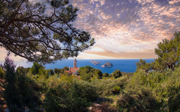 Gelidonya lighthouse Lycian Way in Antalya Turkey