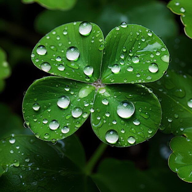 Foto geluk in elke leaf shamrock-foto's