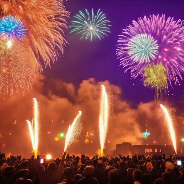 gelukkig diwali-vuurwerk