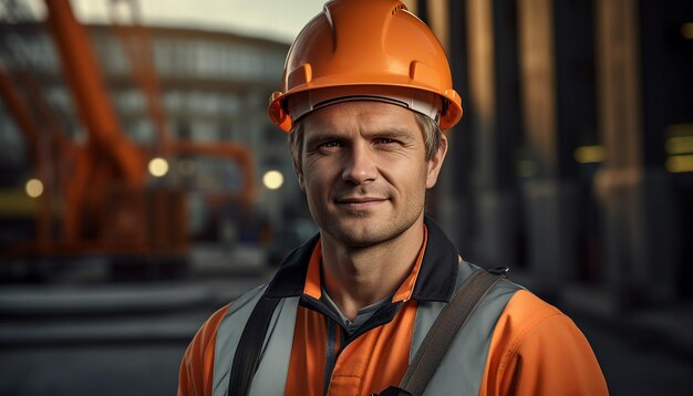 Gelukkig lachende mannelijke ingenieur schattige jonge mensen bouw Slavische verschijning